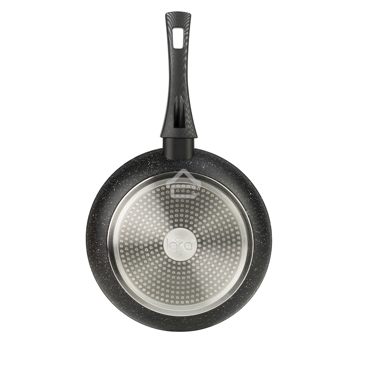 Сковорода LARA LR01-45-28 CARBON 28 см, 3-слойное покрытие 