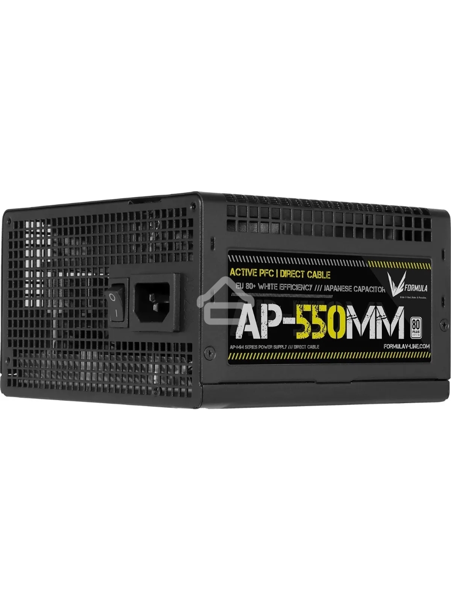 Блок питания Aerocool / Formula ATX 550W AP-550ММ 80 PLUS WHITE (20+4pin) APFC 120mm fan 6xSATA RTL