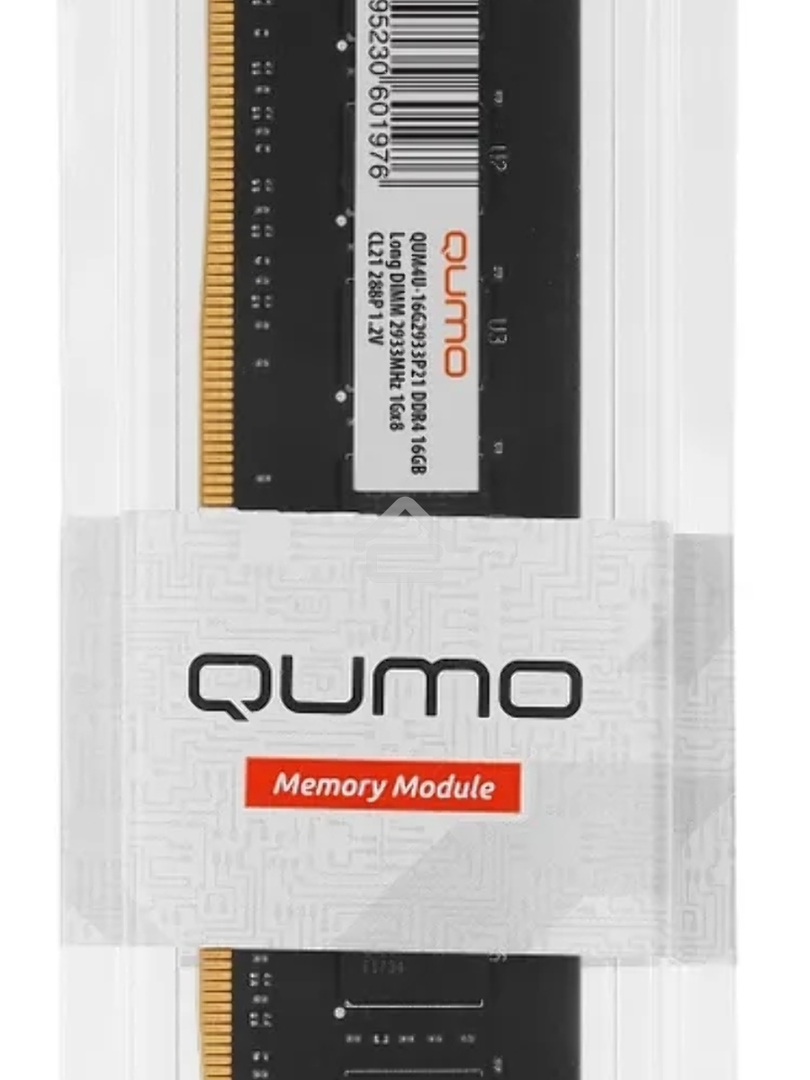Оперативная память QUMO QUM4U-16G2933P21, DDR4, 16GB (1x16 GB), 2933 MHz, CL21, DIMM