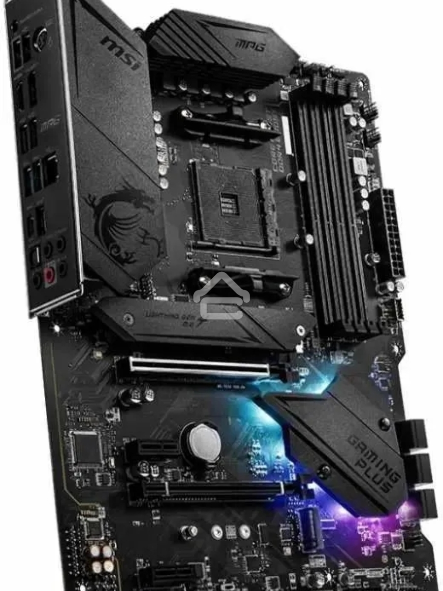 Материнская плата MSI MPG B550 GAMING PLUS, AM4, AMD B550, 4xDDR4, 6xSATA, 2xM.2, 1xPCI-E 4.0 x16, 1xPCI-E 3.0 x4, 2xPCI-E x1, 1xHDMI, 1xDP, 1x 1Gb LAN, 4xUSB-A 2.0, 2xUSB-A 3.2 Gen 1, 1xUSB-A 3.2 Gen 2, 1xUSB-C 3.2 Gen 2, 5x3.5 мм, 7.1, ATX