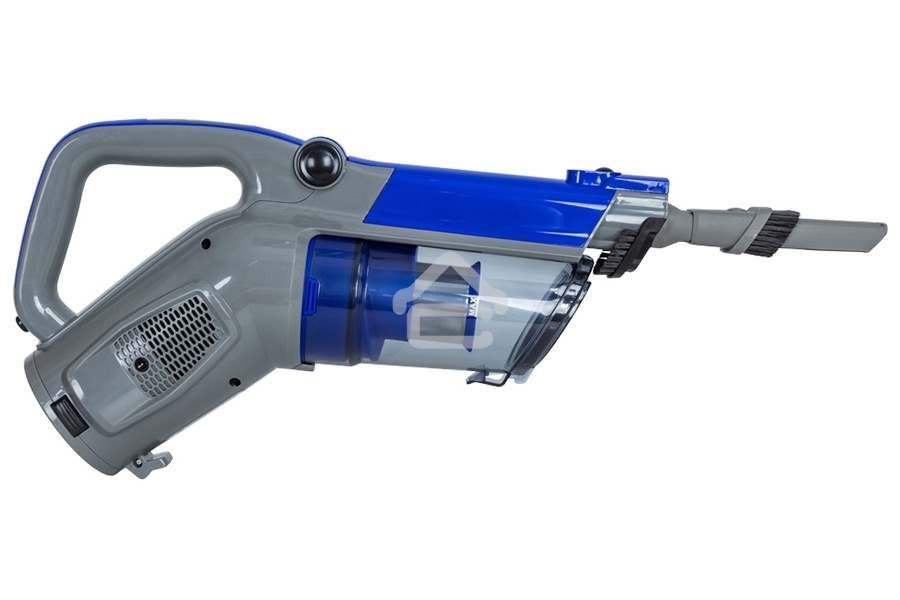 Пылесос вертикальный SUPRA VCS-4094 синий/серый, питание от аккумулятора, 130 Вт, уборка сухая, пылесборник 0.6 л, работа от АКБ max 30 мин.