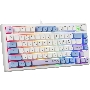 Игровая клавиатура проводная Defender Novis GK-318 RU,бел/гол,80кн+FN,радуж,1.5м