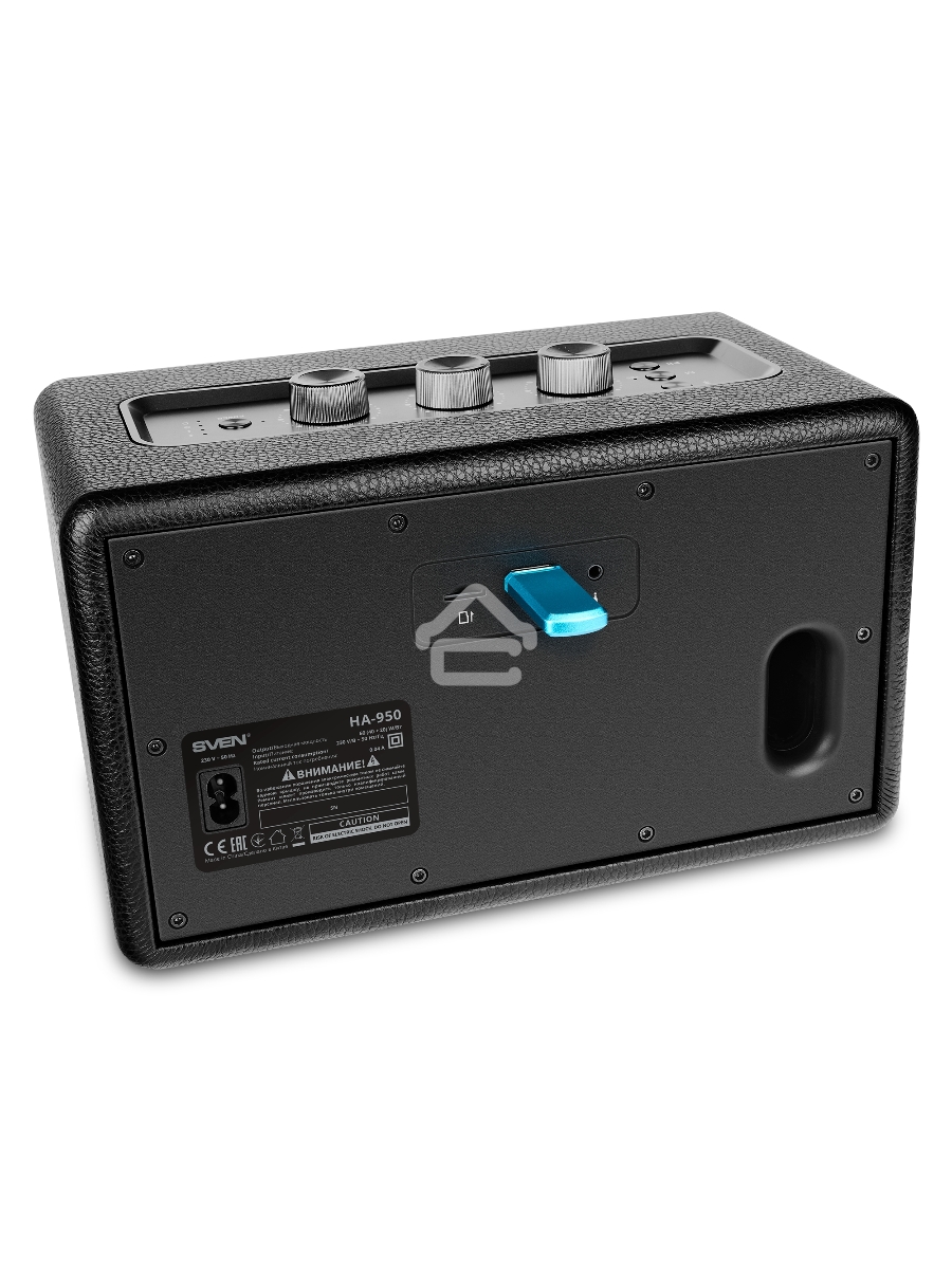 Аудиосистема SVEN HA-950, черный, МДФ, эко-кожа (60 Вт, Bluetooth, USB, Micro SD, пульт)