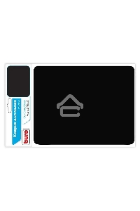 Коврик для мыши BURO BU-CLOTH/black матерчатый, черный,  220 х 250 х 4 мм