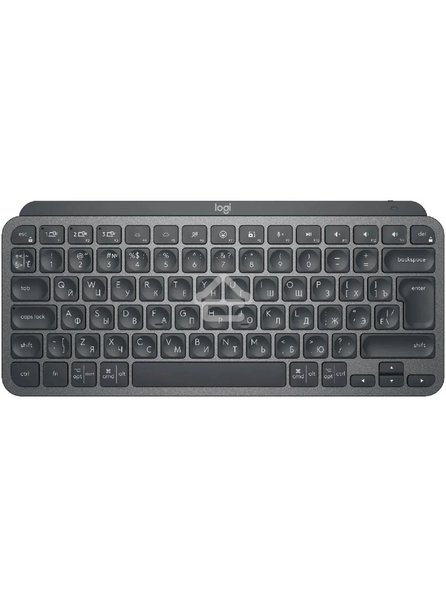 Клавиатура Logitech MX Keys Mini (920-010501) беспроводная, USB, Bluetooth/Радиоканал, темно-серый/черный