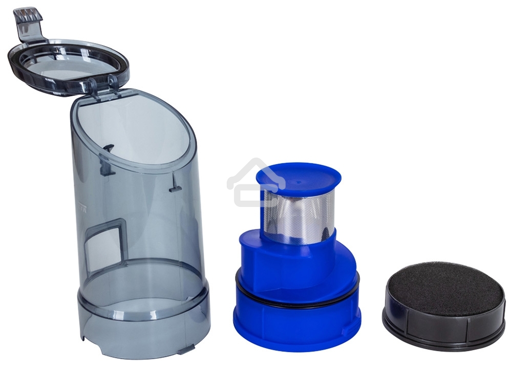 Пылесос вертикальный SUPRA VCS-4094 синий/серый, питание от аккумулятора, 130 Вт, уборка сухая, пылесборник 0.6 л, работа от АКБ max 30 мин.