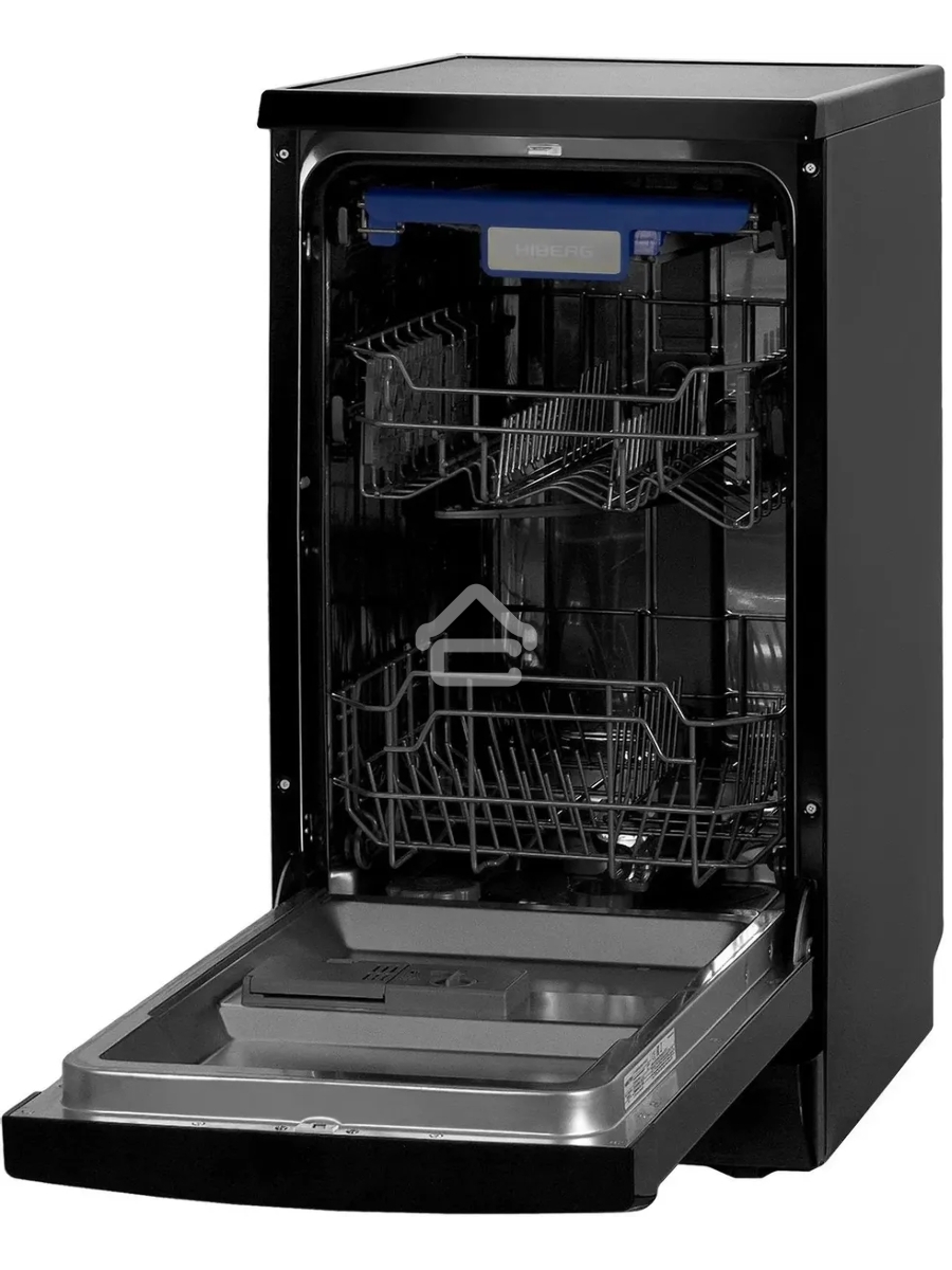 Посудомоечная машина HIBERG F48 1030 B, черный, 44.8 см, 10 компл., 49 дБ, класс A++