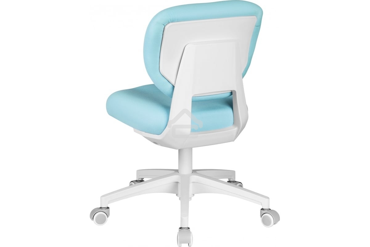 Кресло детское Cactus CS-CHR-3594BL голубой, крестов. пластик белый