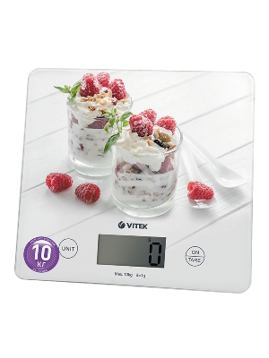 Кухонные весы Vitek VT-8034(W) / Максимальный вес 10 кг  Функция тарирования.