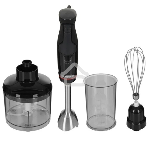 Блендер погружной Bosch MSM4B621, 1000Вт, черный