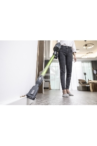 Пылесос вертикальный GREENWORKS GD24SV2 салатовый/черный, питание от аккумулятора, 160 Вт, уборка сухая, пылесборник 0.5 л (работа от АКБ max 45 мин)