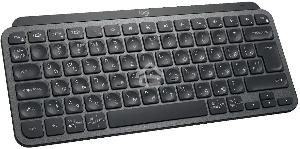 Клавиатура беспроводная Logitech MX Keys Mini (920-010501), USB, Bluetooth/Радиоканал, темно-серый/черный