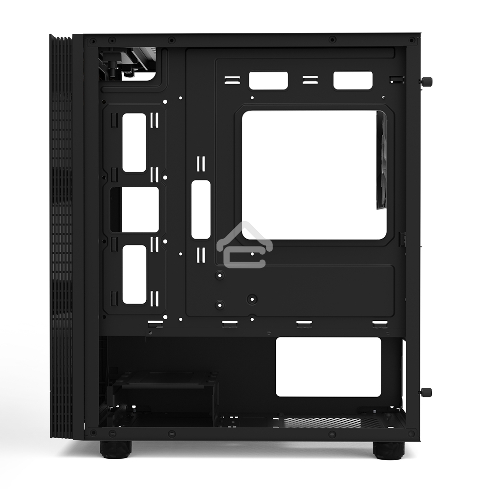 Компьютерный корпус ZALMAN T4 PLUS, MATX, черный, WINDOW, 1 x Combo (3.5'' or 2.5''), 1x3.5'', 2x2.5