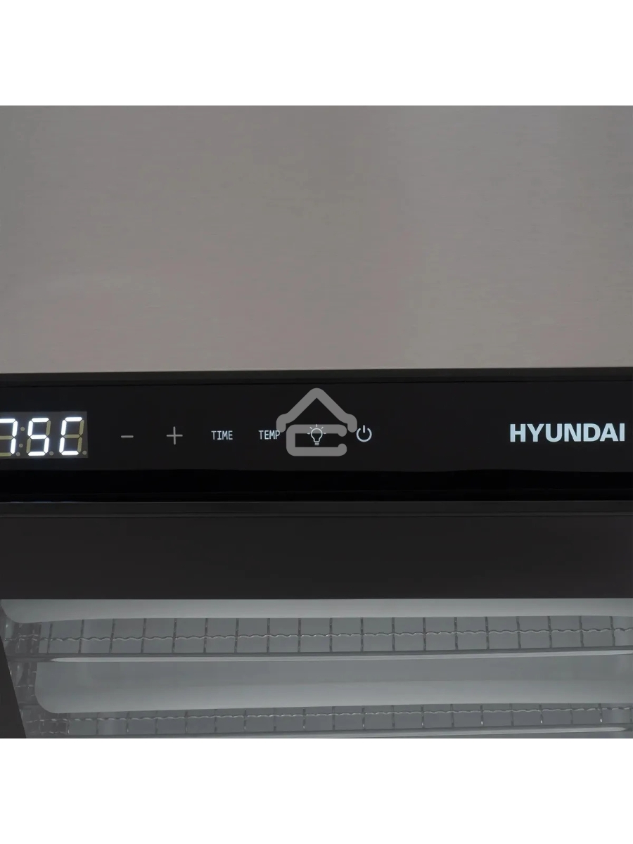 Сушка для фруктов и овощей Hyundai HYFD-8801 14под. 600Вт серебристый