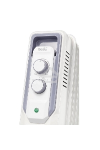 Масляный обогреватель Ballu CUBE BOH/CB-11W (11 секций), белый, 2200 Вт, 27 м2, механический термостат