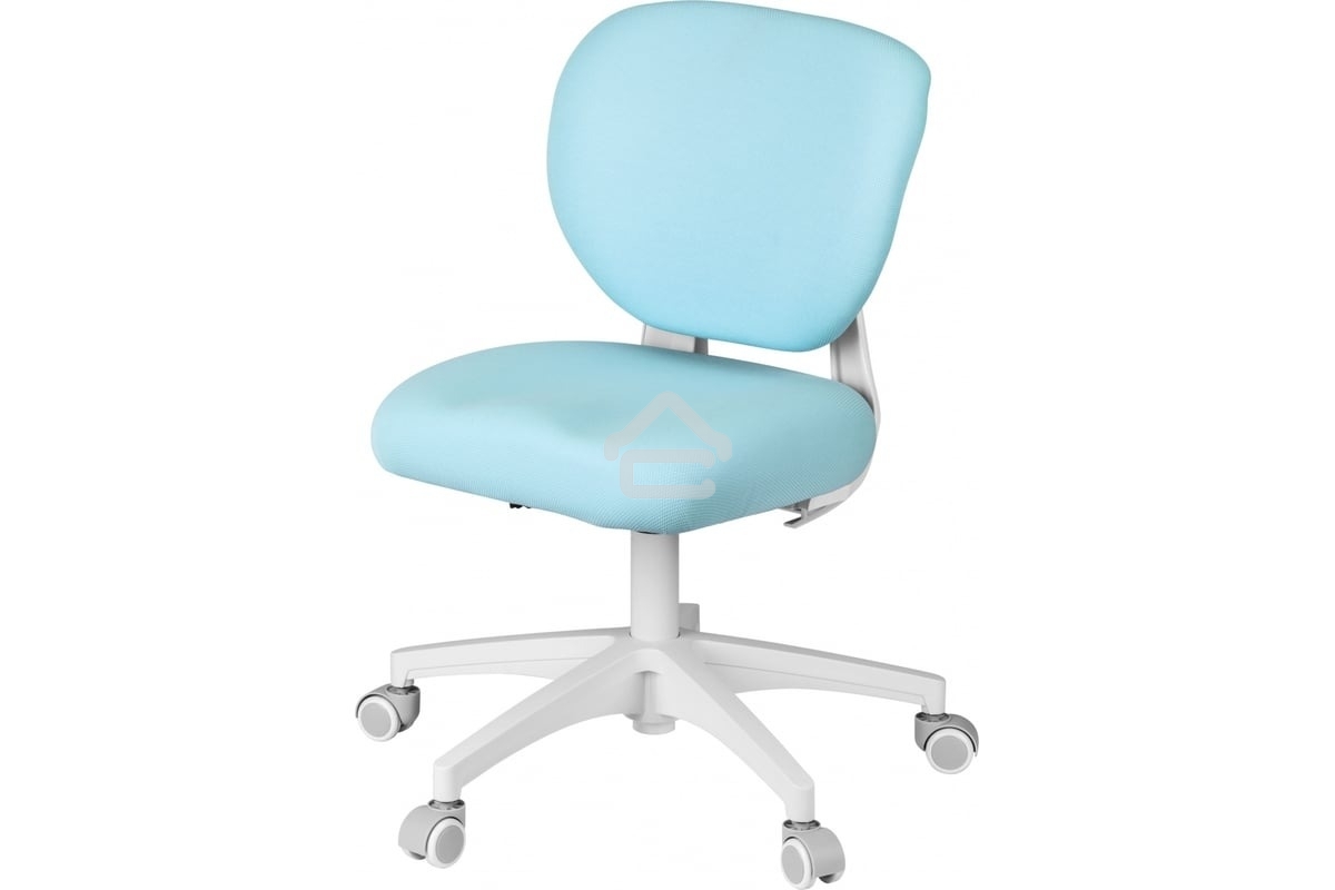 Кресло детское Cactus CS-CHR-3594BL голубой, крестов. пластик белый