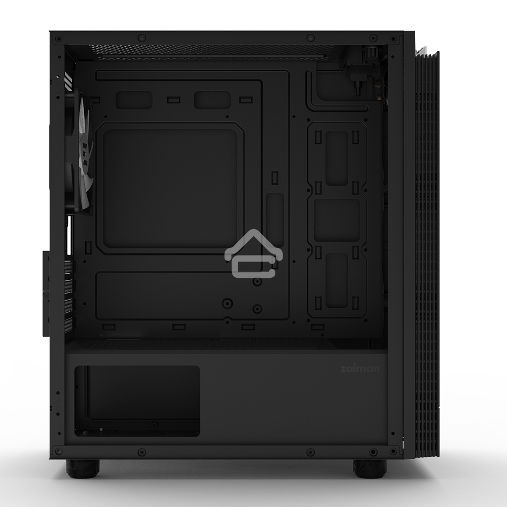 Компьютерный корпус ZALMAN T4 PLUS, MATX, черный, WINDOW, 1 x Combo (3.5'' or 2.5''), 1x3.5'', 2x2.5