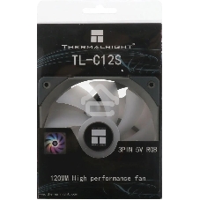 Вентилятор для корпуса Thermalright TL-C12S черный, 120 мм, 1500 об/мин, 25.6 дБ, 4 pin