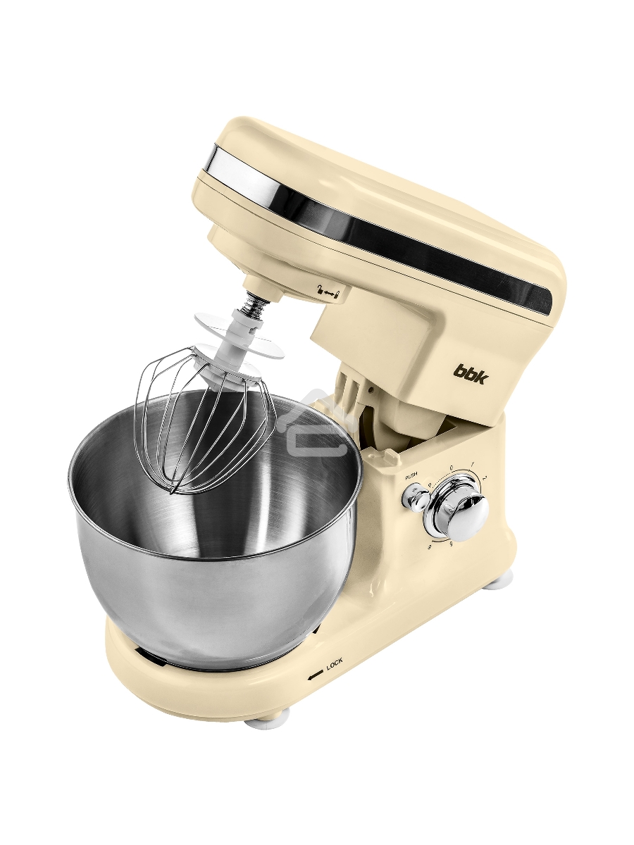 Миксер планетарный BBK KBM1401 бежевый, 1500 Вт, 4 л
