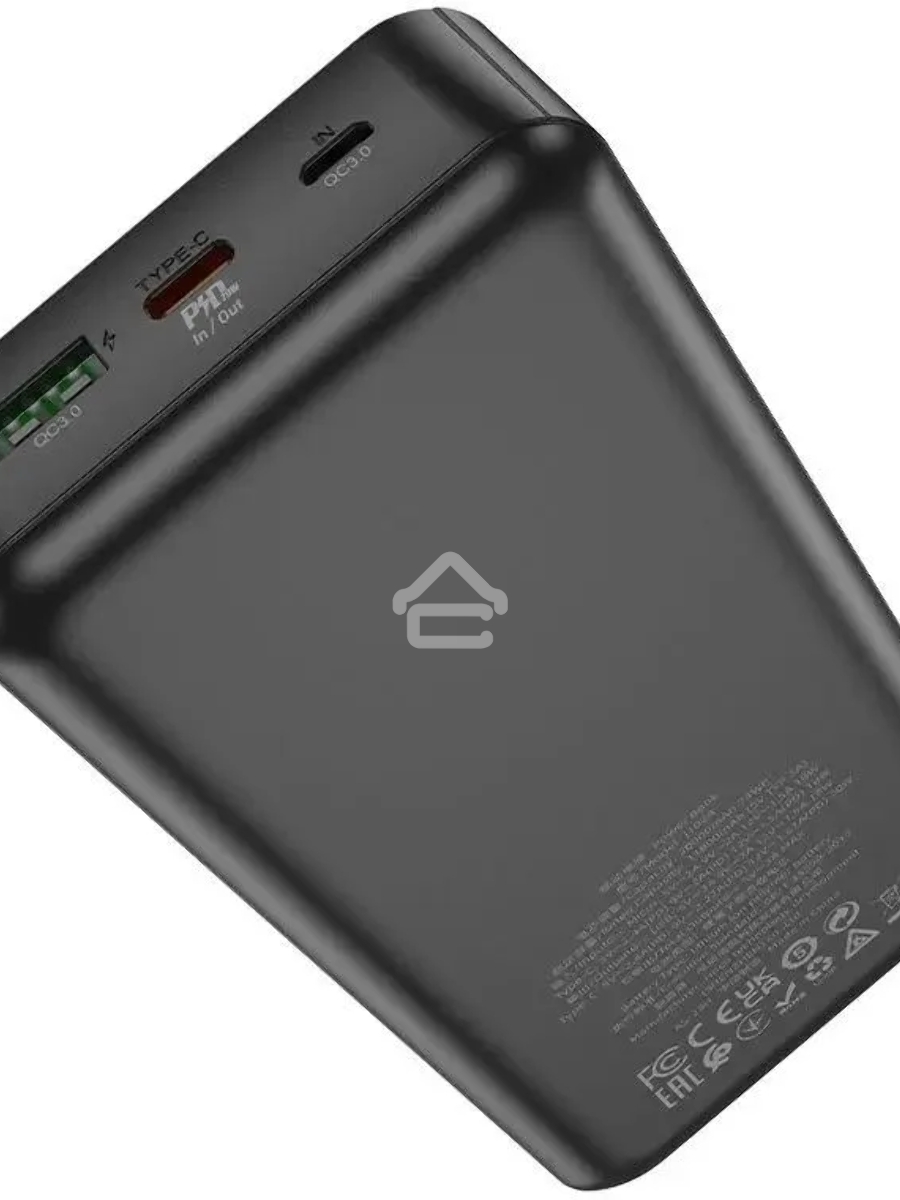 Мобильный аккумулятор Hoco J102A Cool figure 20000mAh QC/PD 20W 5A USB-A/USB-C черный (J102A COOL FIGURE BLACK)