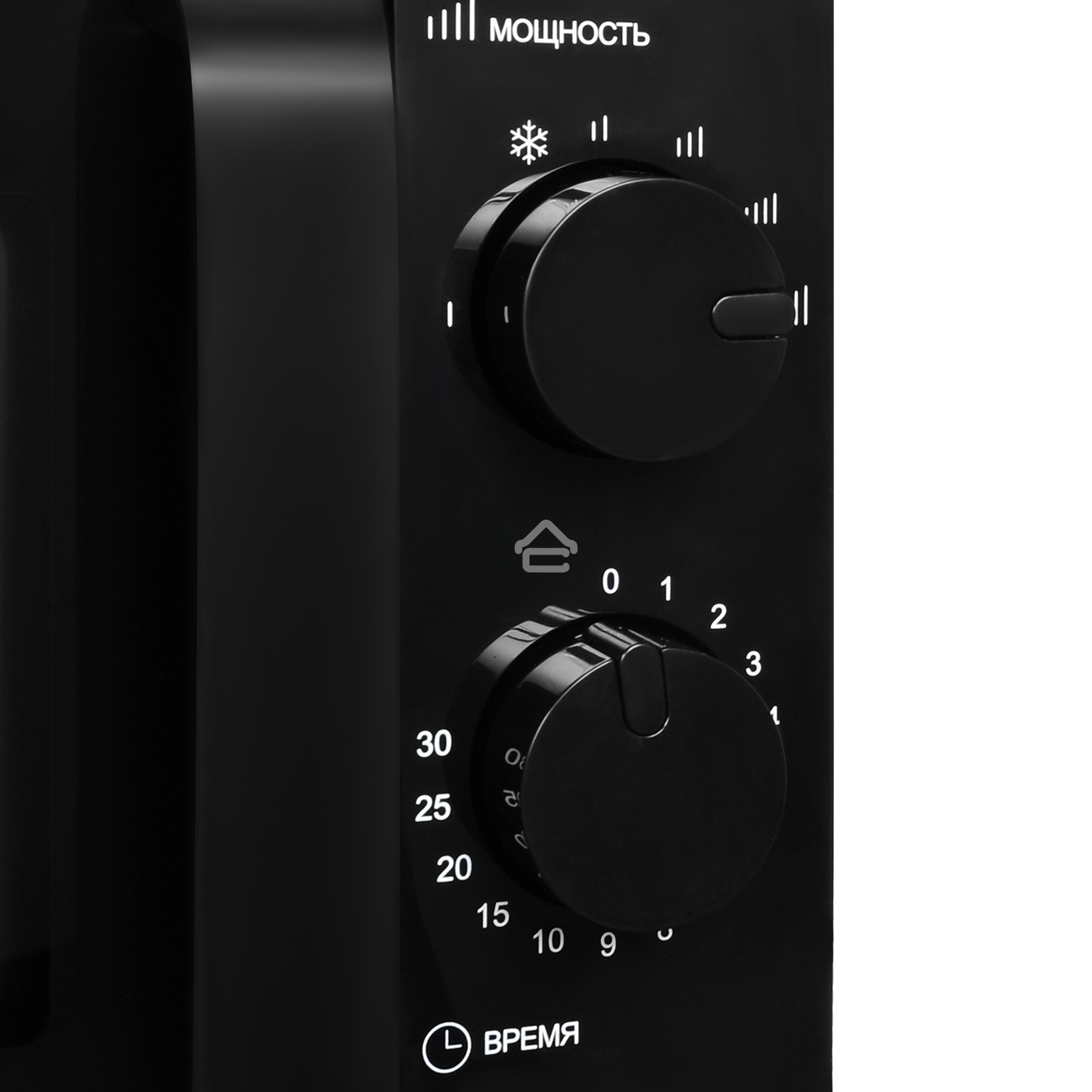 Микроволновая печь Hyundai HYM-M2039 черный, 20 л, 700 Вт, переключатели - поворотный механизм