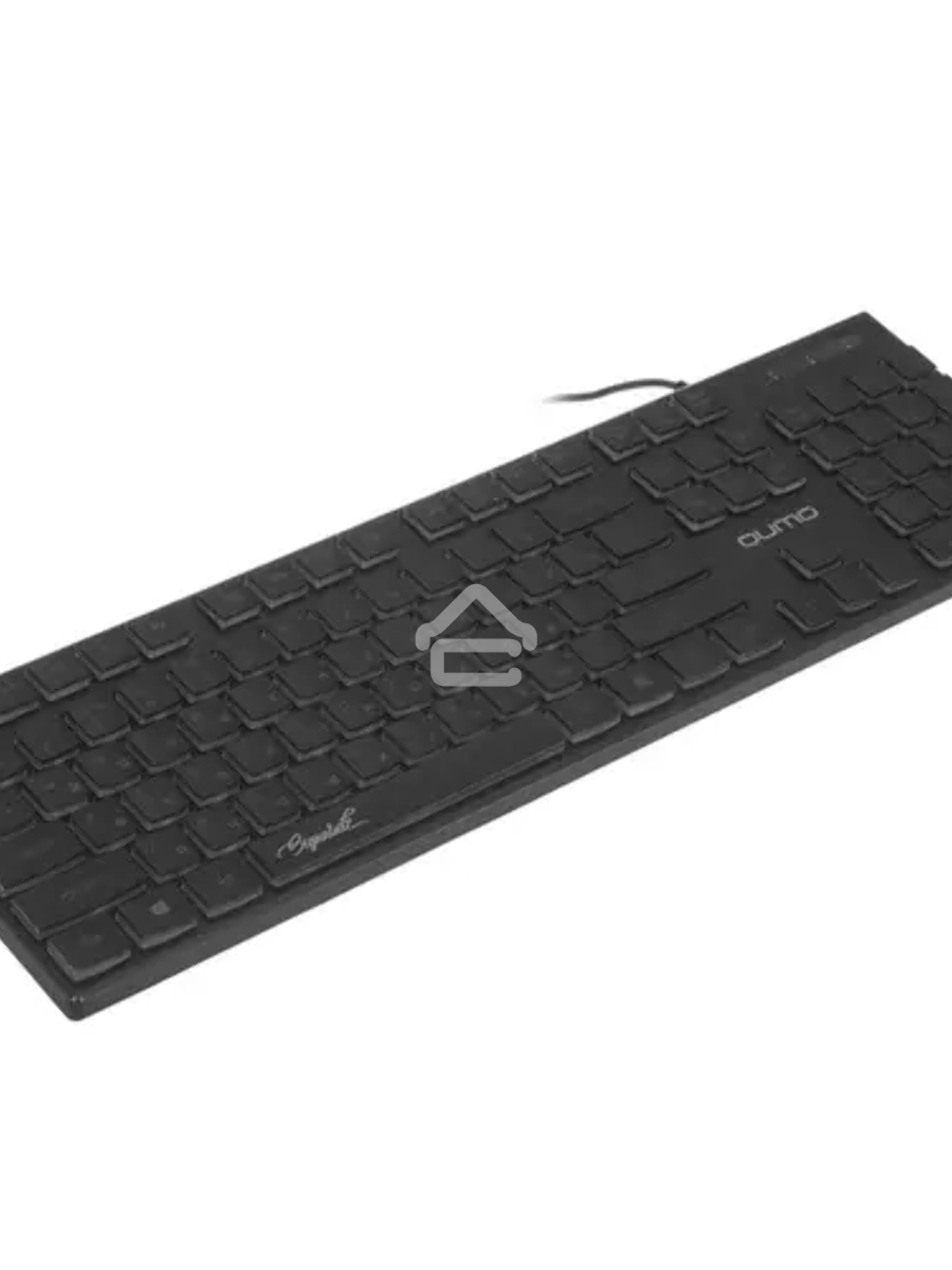 Клавиатура офисная Qumo Signature К69, проводная, 104, низкий ход клавиш, радужная подсветка
