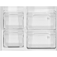 Холодильник Kraft KF-MS5701DI темно-серый двухкамерный 372/198л морозилка сбоку, Side by Side