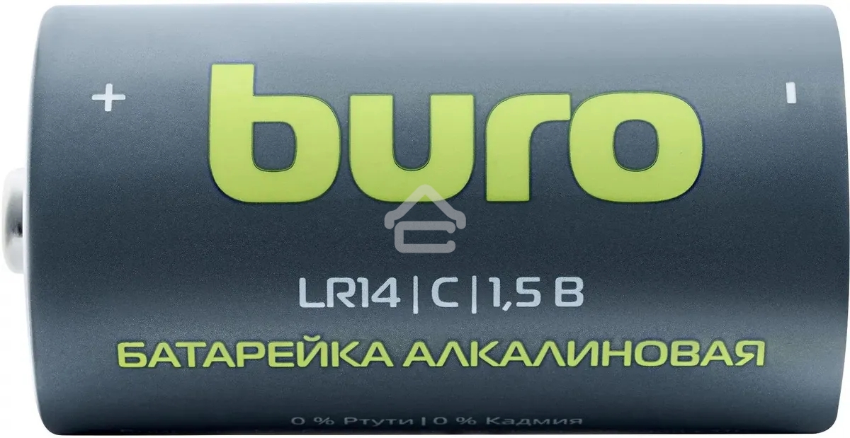 Батарея Buro Alkaline LR14 C 7500mAh (2шт) блистер, 1.5 В