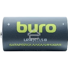 Батарея Buro Alkaline LR14 C 7500mAh (2шт) блистер, 1.5 В