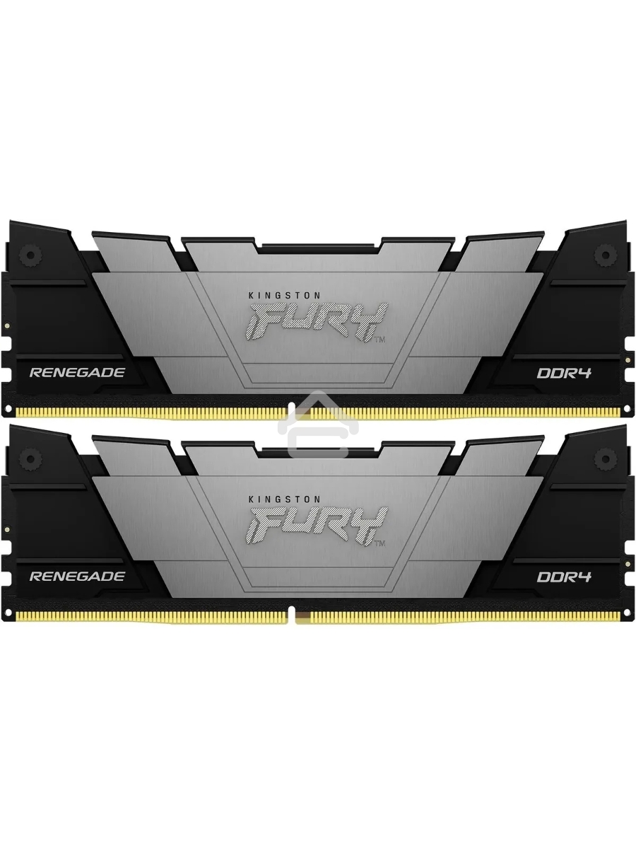 Оперативная память Kingston Fury Renegade, DDR4, 16GB (2x8GB), 3600MHz, CL16, DIMM, с радиаторами, серый/черный