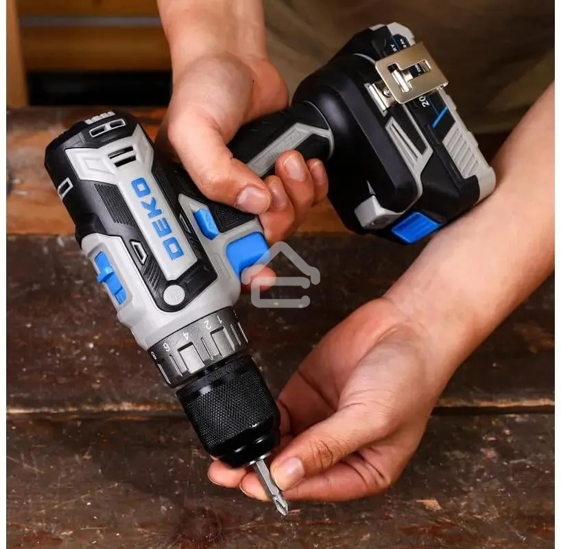 Дрель-шуруповерт Deko Loner 20V 085-1006, Аккумуляторная, 20В