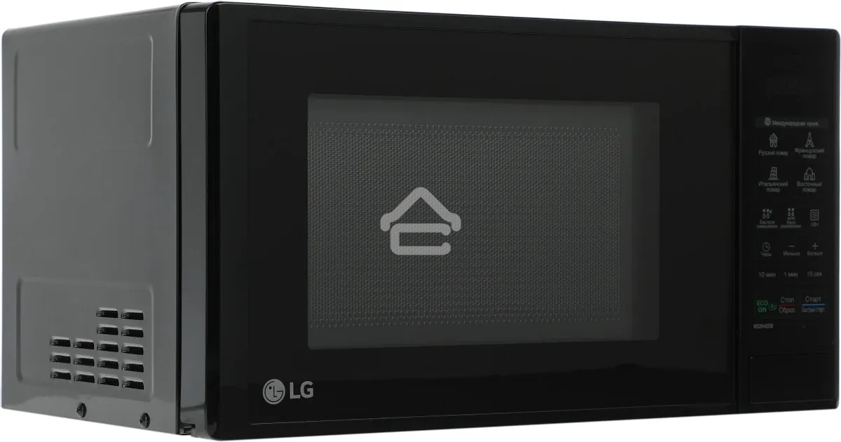 Микроволновая печь LG MS2042DB черный, 20 л, 700 Вт, переключатели - сенсор