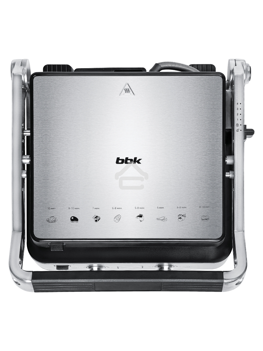 Гриль электрический BBK BEG2004 2000 Вт, черный/металлик