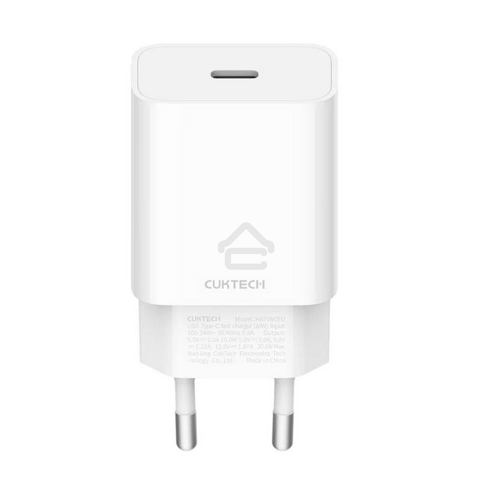 Зарядное устройство CUKTECH USB Type-C fast charger (20W) 
