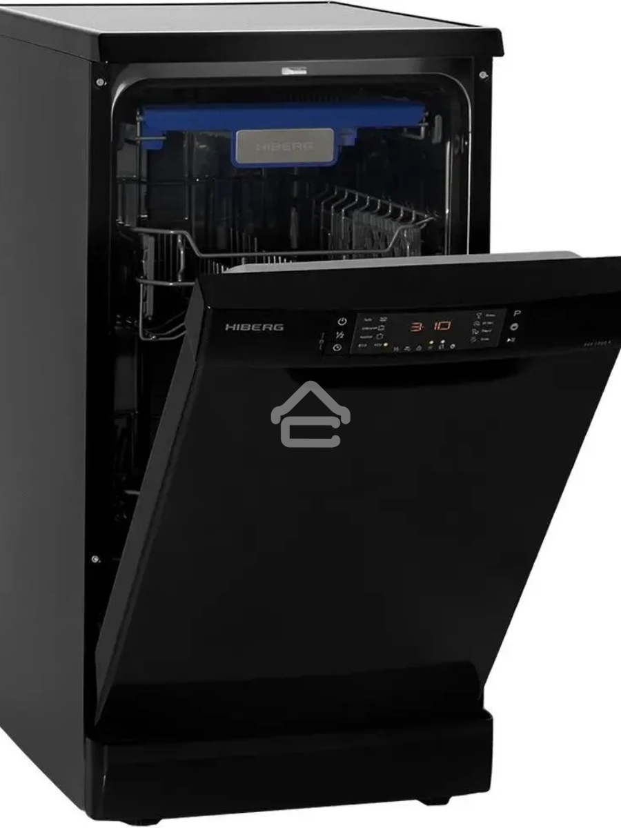 Посудомоечная машина HIBERG F48 1030 B, черный, 44.8 см, 10 компл., 49 дБ, класс A++