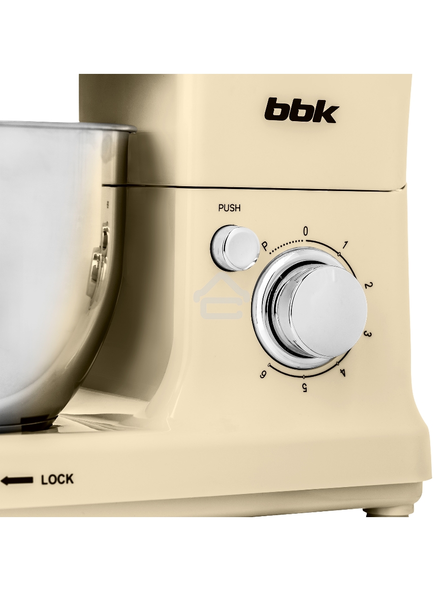 Миксер планетарный BBK KBM1401 бежевый, 1500 Вт, 4 л