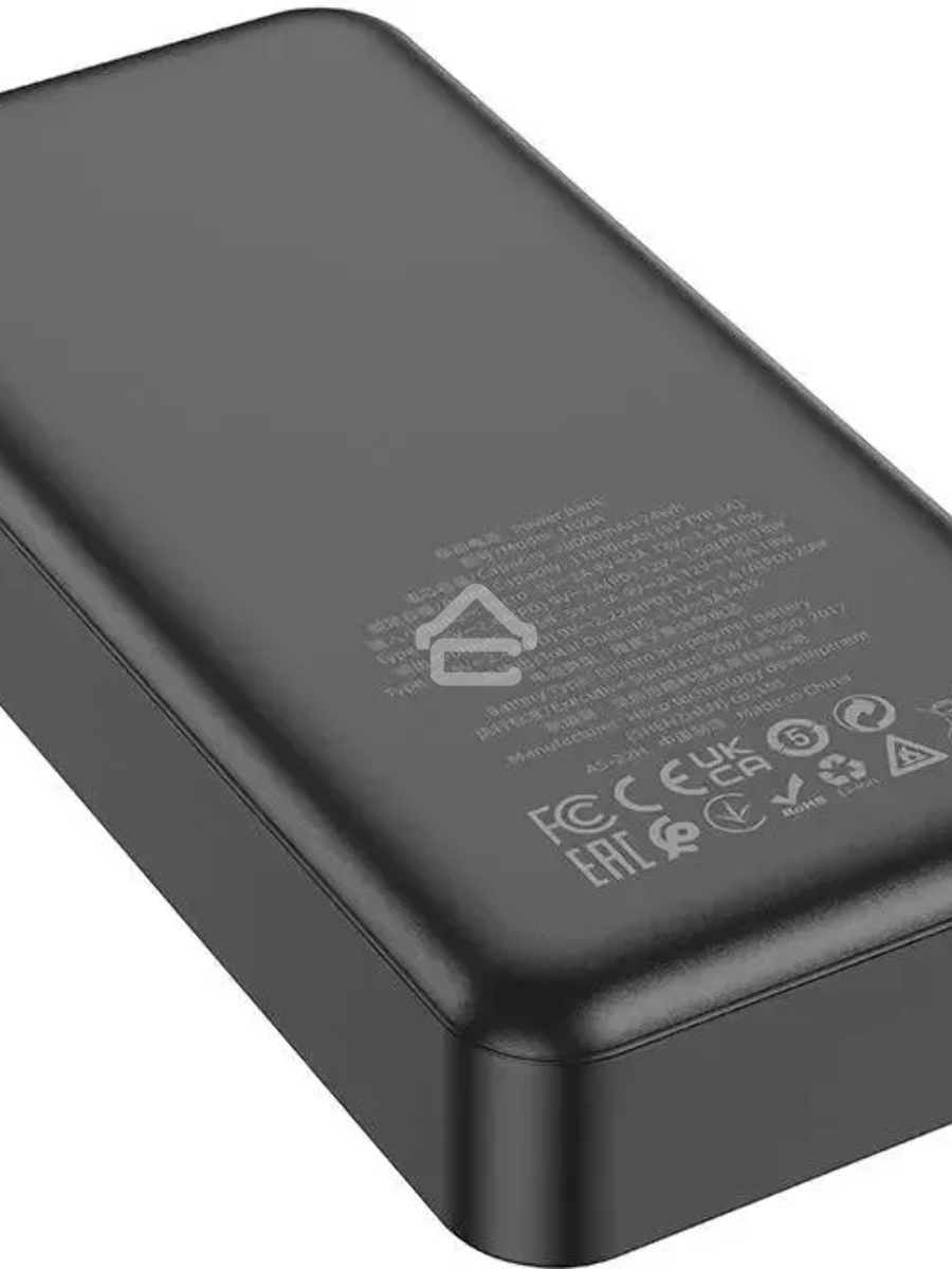 Мобильный аккумулятор Hoco J102A Cool figure 20000mAh QC/PD 20W 5A USB-A/USB-C черный (J102A COOL FIGURE BLACK)