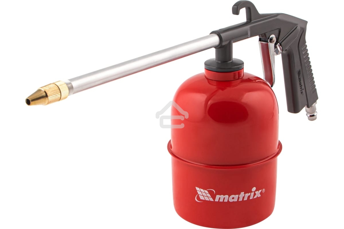 Набор пневмоинструмента Matrix, 5 предметов, быстросъемное соед., краскорасп. с нижним бачком