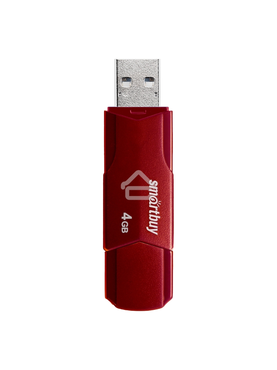 Флеш диск SmartBuy 4GB CLUE Burgundy (SB4GBCLU-BG)