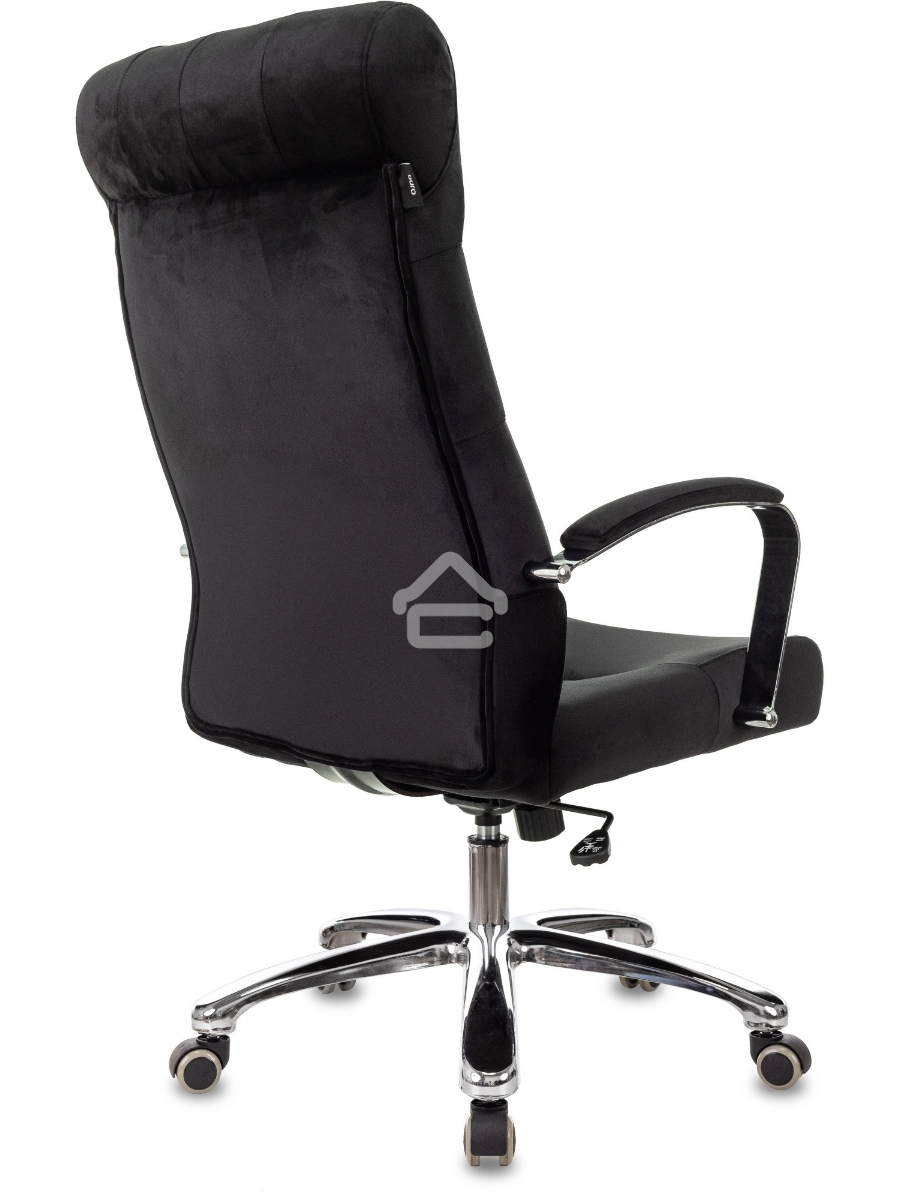 Кресло руководителя Бюрократ T-9928SL Fabric черный Italia Black, крестов. металл хром