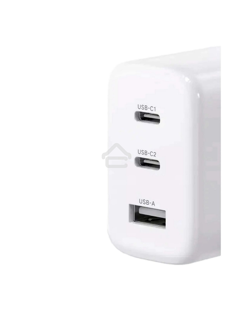 Сетевое зарядное устройство UGREEN CD275 (90496) USB-A+2*USB-C 65W Fast Charger EU. Цвет: белый                   
