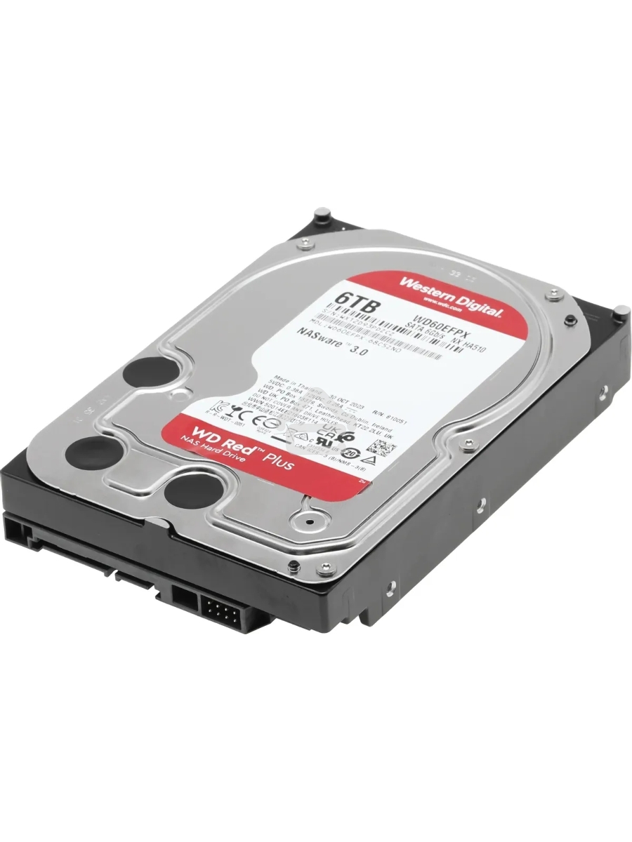 Жесткий диск Western Digital Red Plus WD60EFPX 6TB 3.5