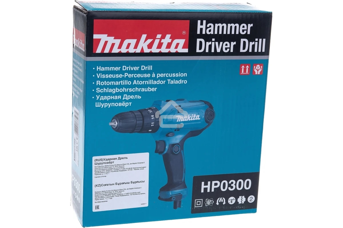 Дрель Makita HP0300, 320Вт, сетевая, ударная