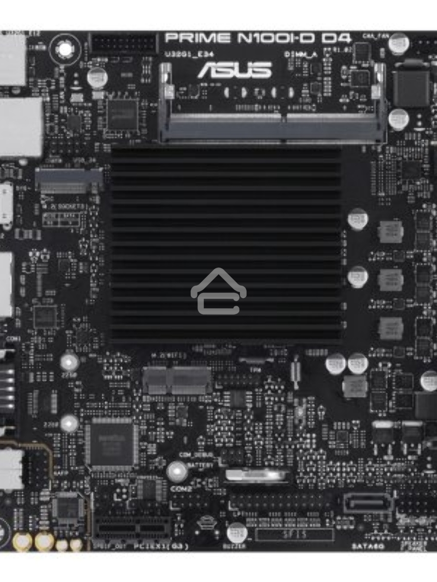 Материнская плата ASUS PRIME N100I-D D4-CSM, BGA1264, SoC, 1xSO-DIMM DDR4, 1xSATA, 1xM.2, 1xPCI-E 3.0 x1, 1xDP, 1xHDMI, 1xVGA, 1x 1Gb LAN, 2xUSB-A 2.0, 2xUSB-A 3.2 Gen 1, 2xUSB-A 3.2 Gen 2, 3x3.5 мм, 7.1, Mini-ITX