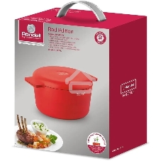 Кастрюля Rondell Red Edition RDA-1118, 4.6л, 24см, с крышкой, красный