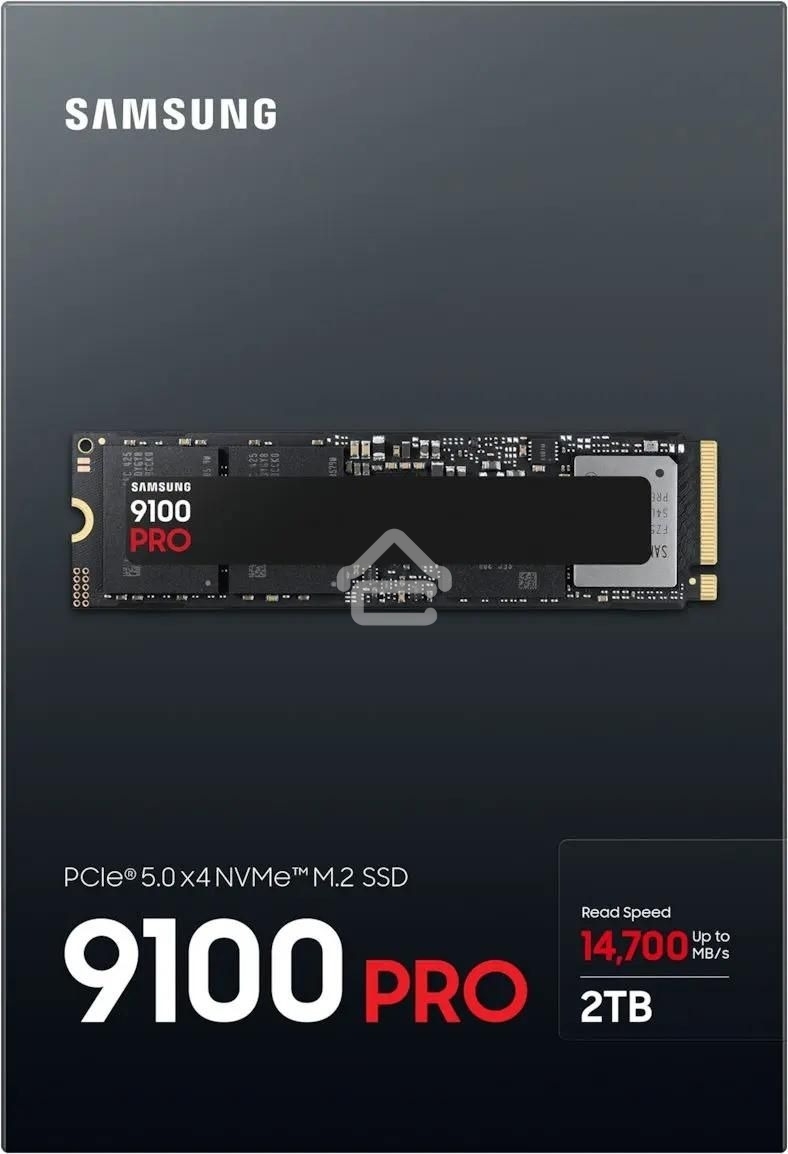 Твердотельный диск 2TB Samsung 9100 PRO, M.2, PCI-E 5.0 x4, TLC 3D NAND R/W - 14800/13400 MB/s