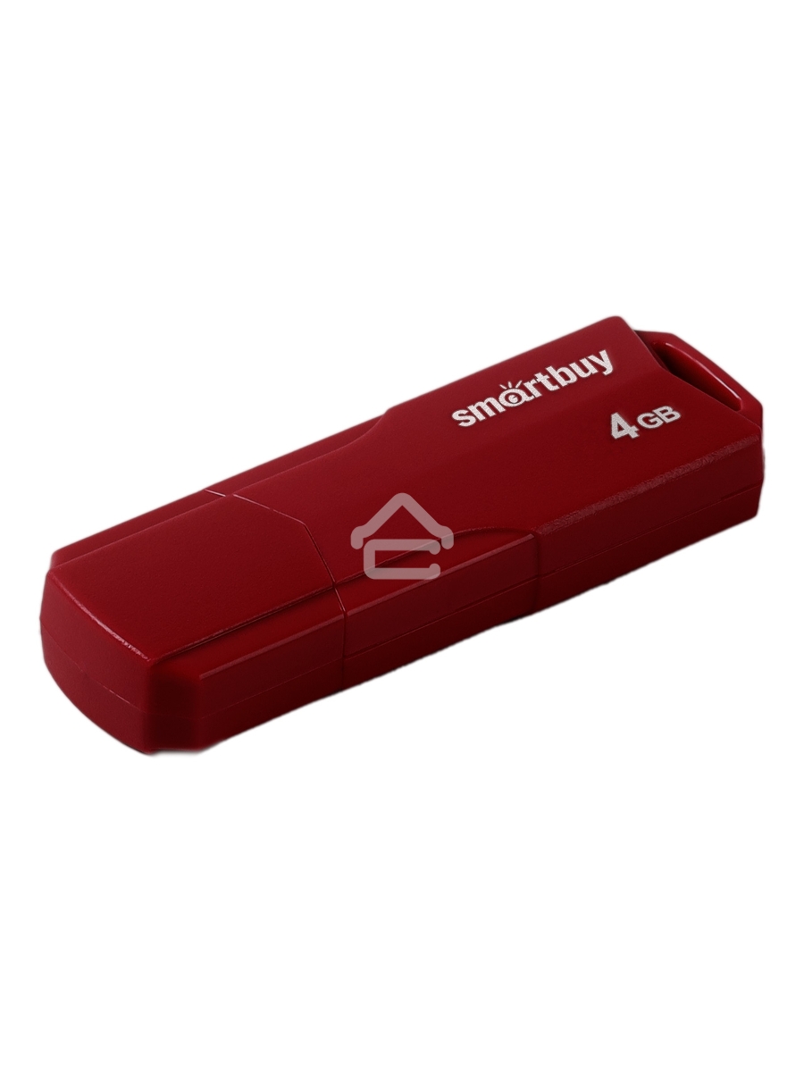 Флеш диск SmartBuy 4GB CLUE Burgundy (SB4GBCLU-BG)