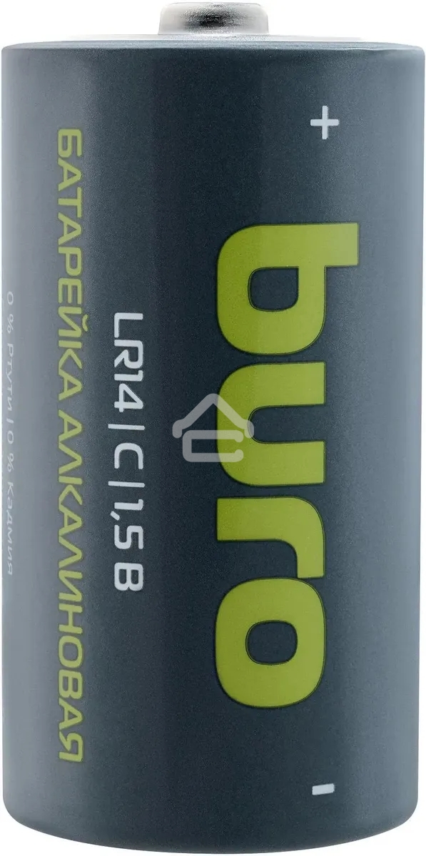Батарея Buro Alkaline LR14 C 7500mAh (2шт) блистер, 1.5 В