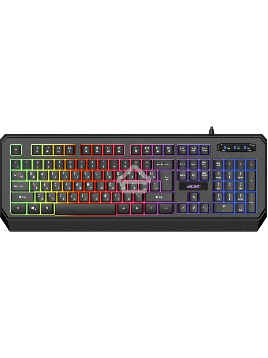 Клавиатура Acer OKW300 (ZL.KBDCC.019) проводная, USB, черный