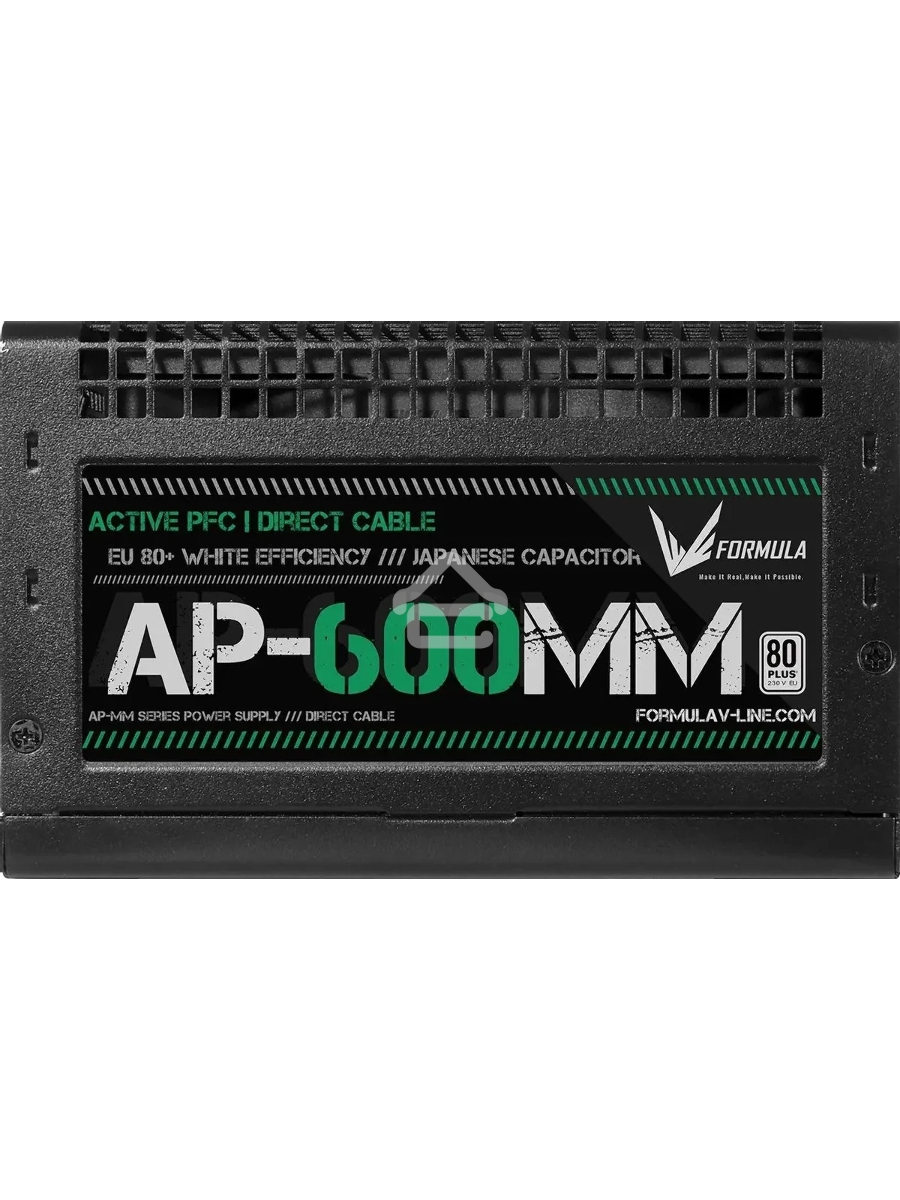 Блок питания Aerocool / Formula ATX 600W AP-600ММ 80 PLUS WHITE (20+4pin) APFC 120mm fan 6xSATA RTL
